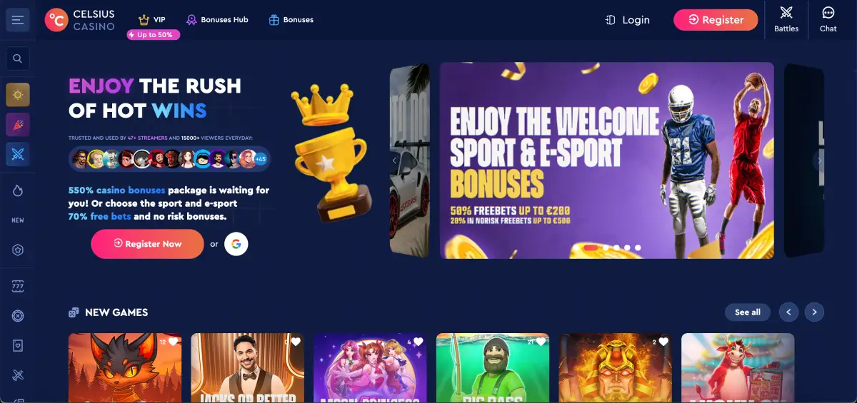 Elvis Frog at Celsius casino VIP rakeback benefits