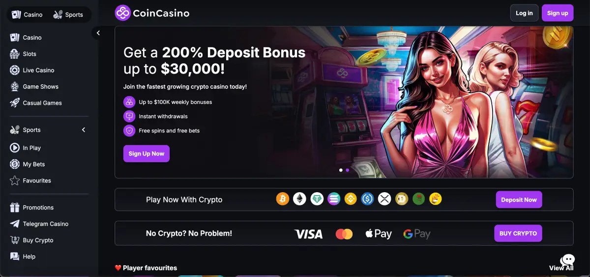 Elvis Frog at CoinCasino slot interface