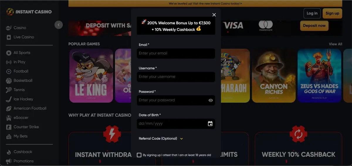 Elvis Frog at Instant casino registration