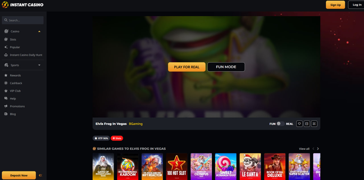 Elvis Frog in Vegas demo and real money modes