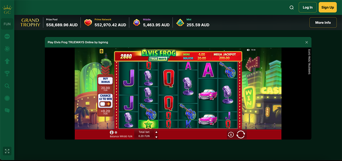 How to Play Elvis Frog at Golden Crown slot game interface